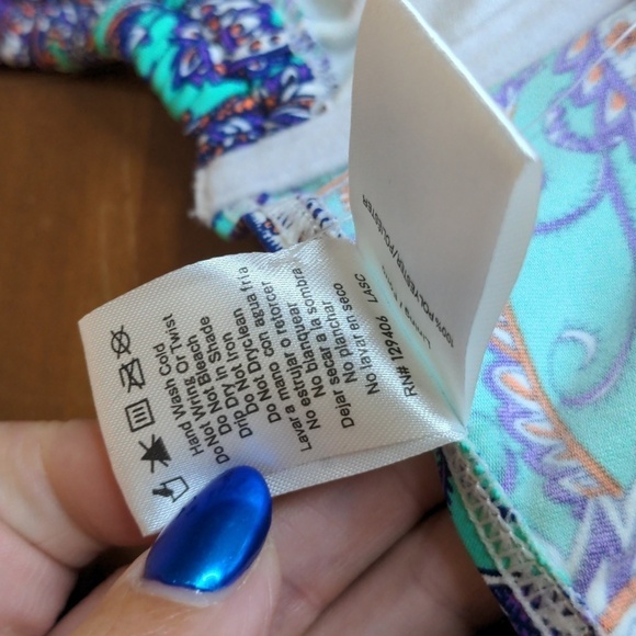 VENUS BOHO Delicate PAISLEY String BIKINI TOP unpadded underwire Sz D2  38B/40A - Picture 11 of 15